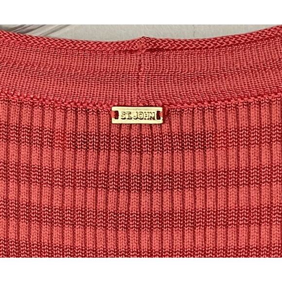 Red Sleeveless Ribbed Top - Picture 3 of 11